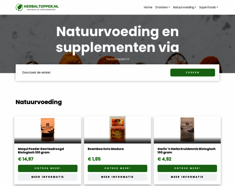 Herbaltopper.nl thumbnail