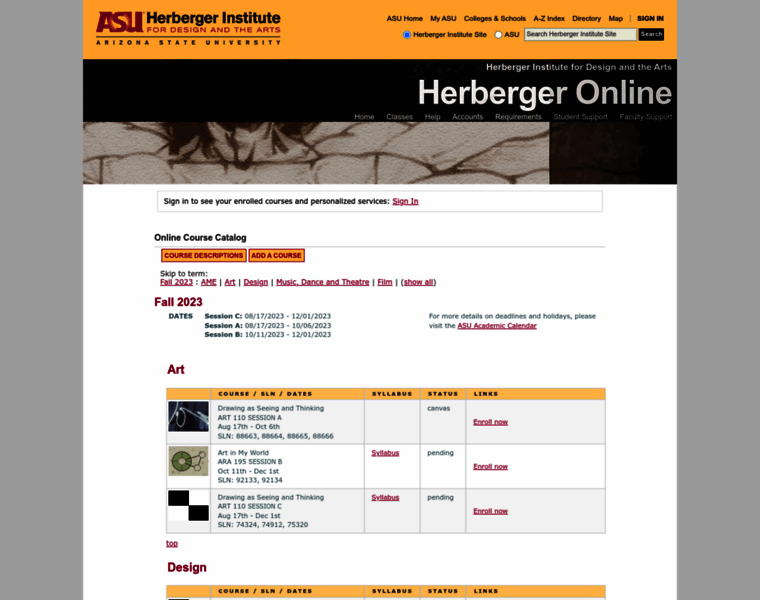 Herbergeronline2.asu.edu thumbnail