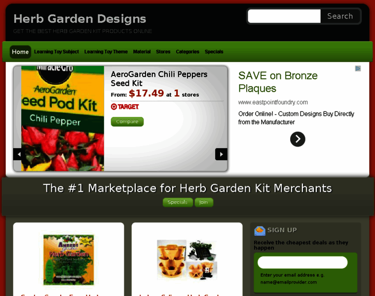 Herbgardendesigns.com thumbnail