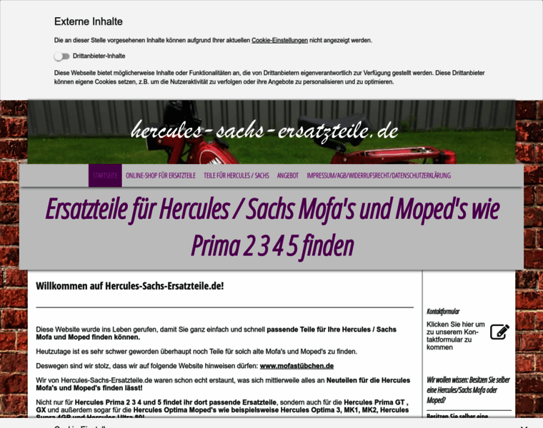 Hercules-sachs-ersatzteile.de thumbnail