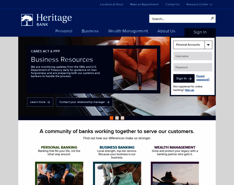 Heritagebanknw.com thumbnail