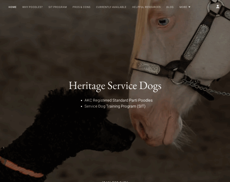 Heritageservicedogs.org thumbnail