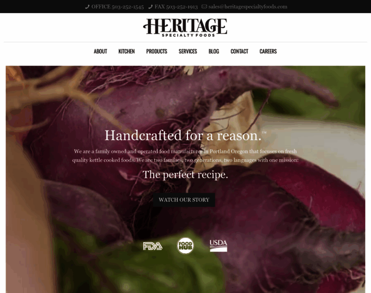 Heritagespecialtyfoods.com thumbnail