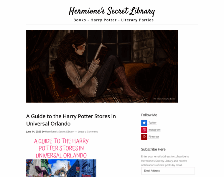 Hermionessecretlibrary.com thumbnail