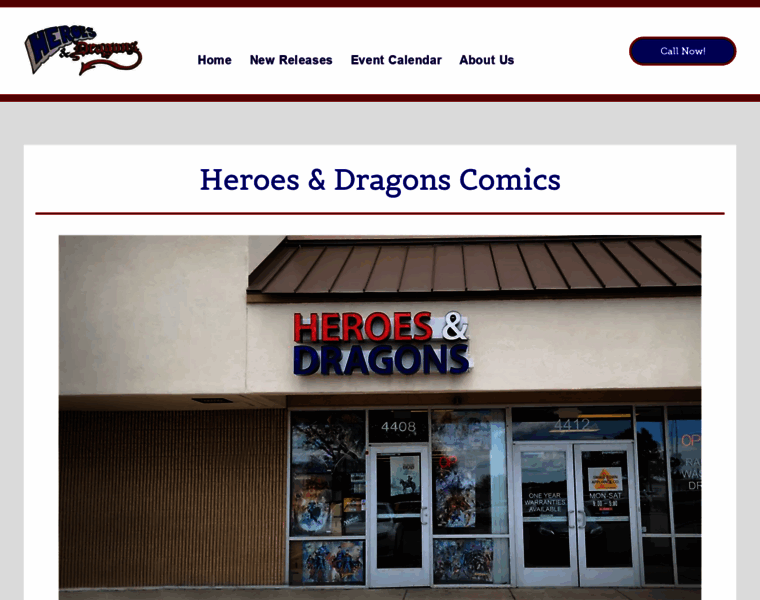 Heroesanddragonscomics.com thumbnail