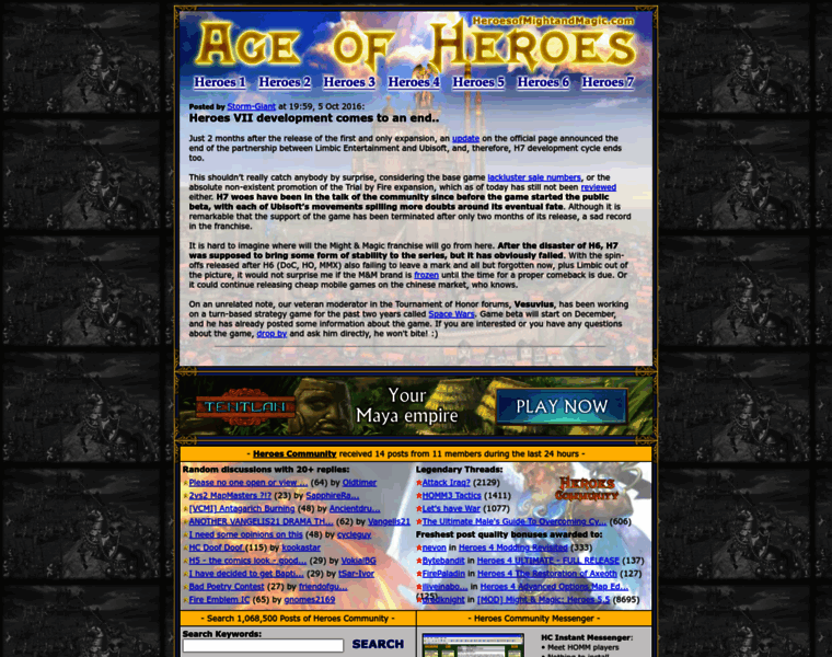 Heroesofmightandmagic.com thumbnail