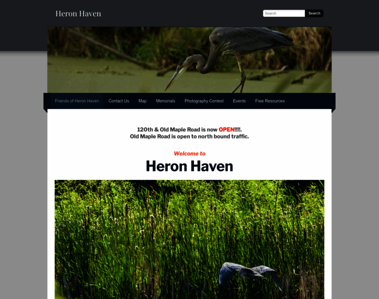 Heronhaven.org thumbnail