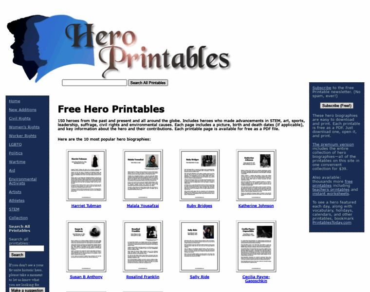 Heroprintables.com thumbnail
