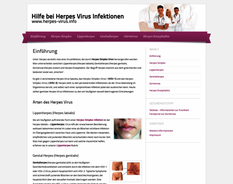 Herpes-virus.info thumbnail