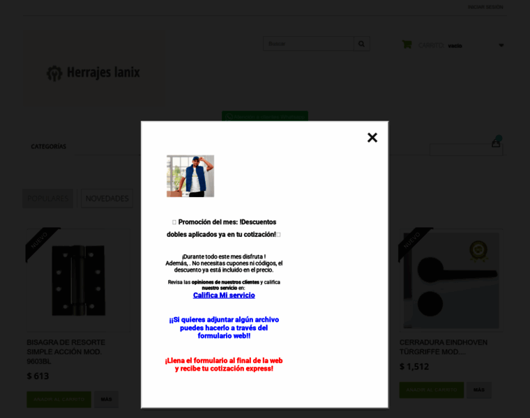 Herrajeslanix.com.mx thumbnail