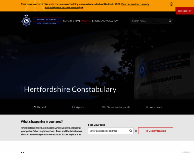 Herts.police.uk thumbnail