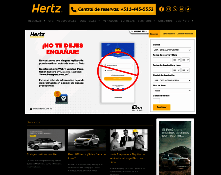 Hertzperu.com.pe thumbnail
