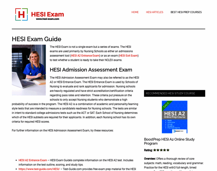 Hesi-exam.com thumbnail