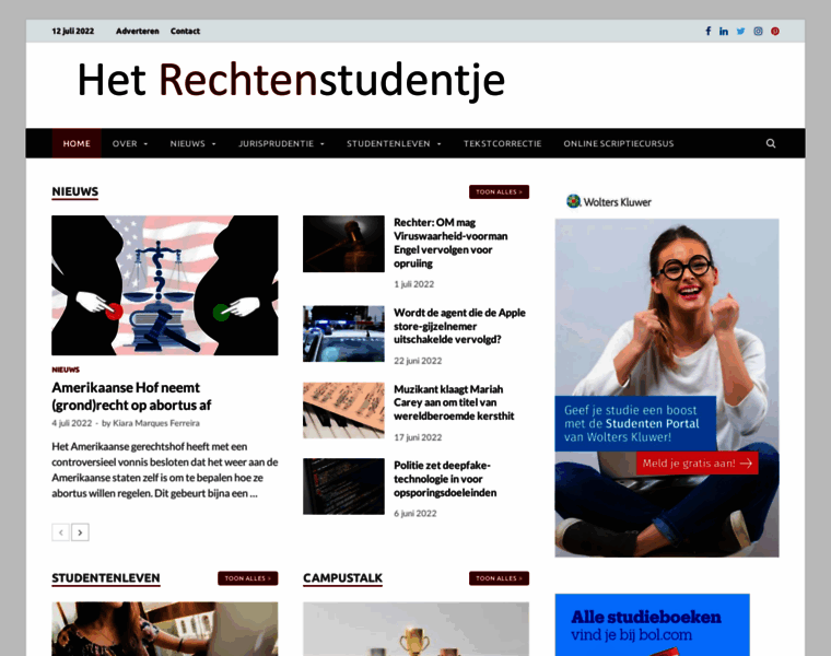 Hetrechtenstudentje.nl thumbnail
