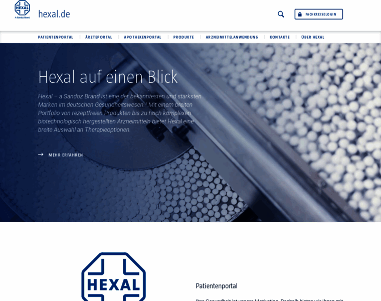 Hexal.com thumbnail