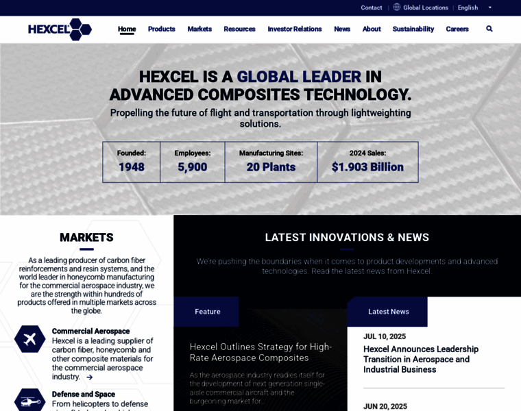 Hexcel.com thumbnail