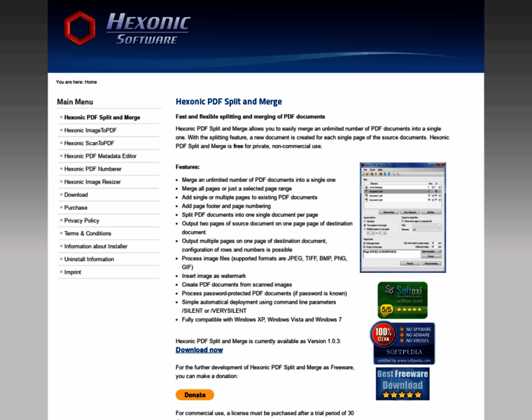 Hexonic-software.com thumbnail