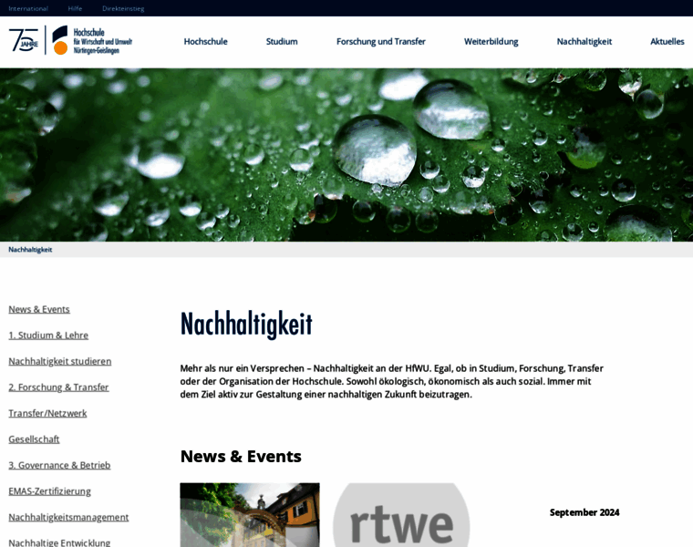 Hfwu-nachhaltigkeit.de thumbnail