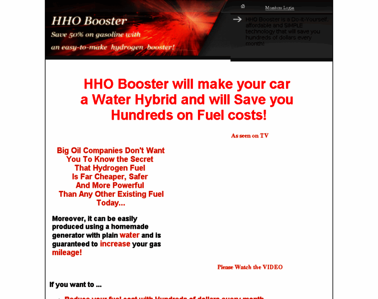 Hho-booster.info thumbnail