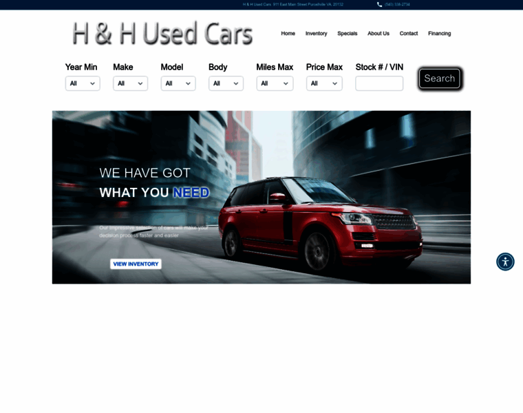 Hhusedcars.com thumbnail