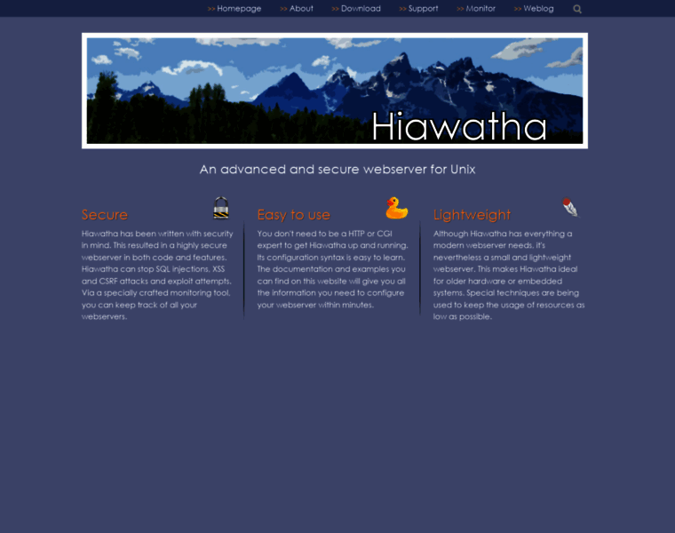 Hiawatha-webserver.org thumbnail