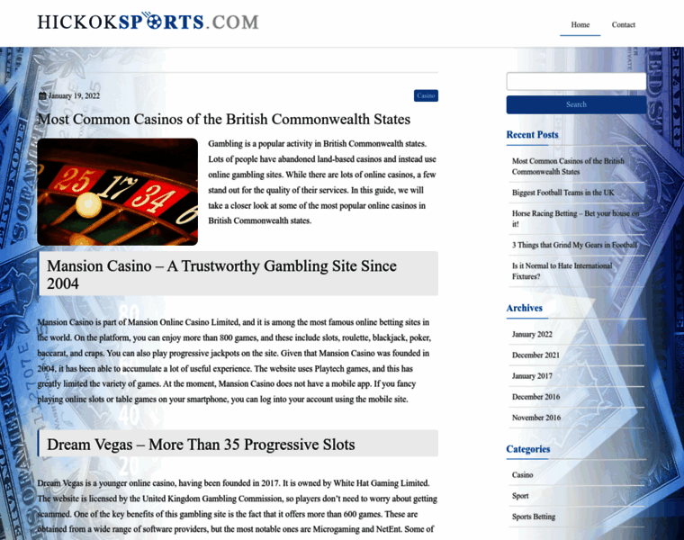Hickoksports.com thumbnail