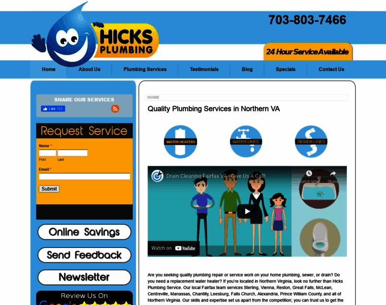Hicksplumbingservices.com thumbnail