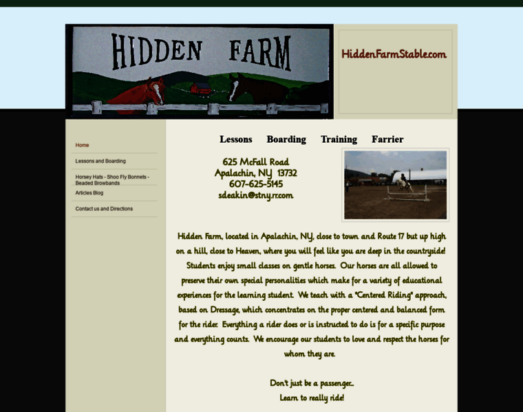 Hiddenfarmstable.com thumbnail