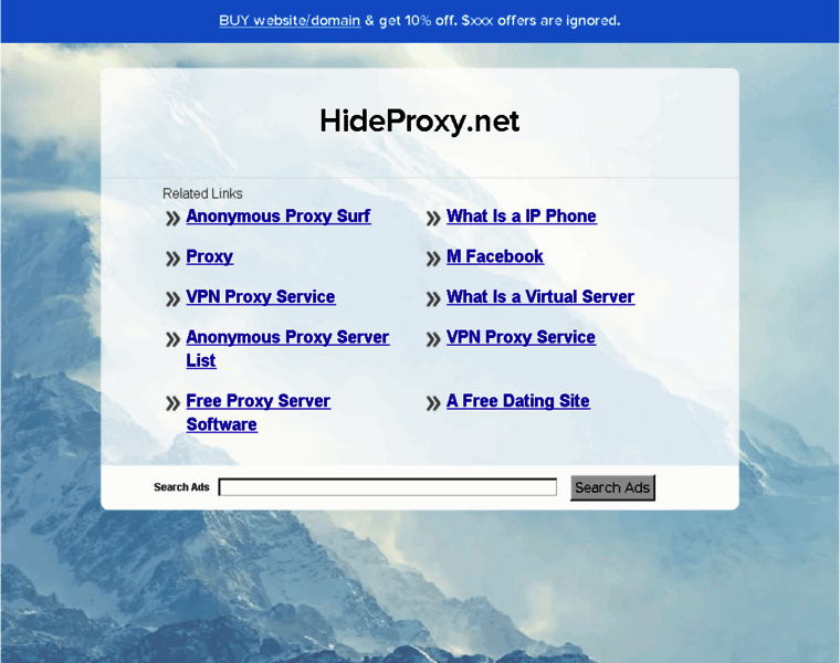 Hideproxy.net thumbnail