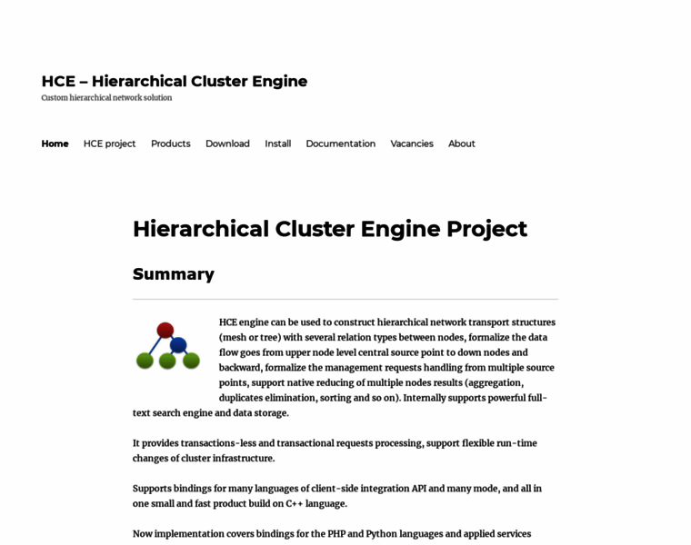 Hierarchical-cluster-engine.com thumbnail