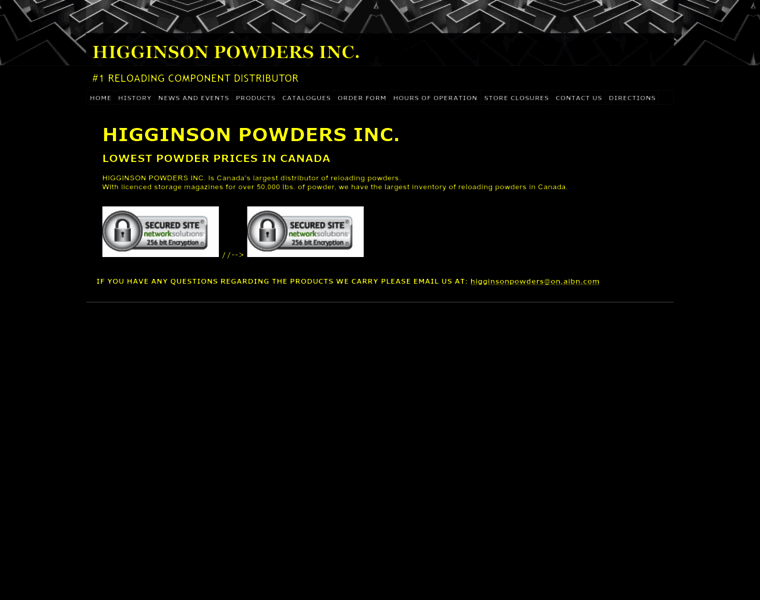 Higginsonpowders.com thumbnail
