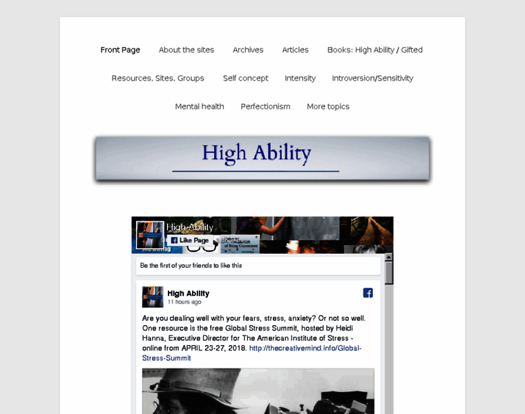 Highability.org thumbnail