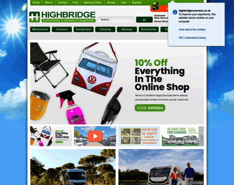 Highbridgecaravans.co.uk thumbnail