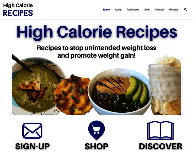 Highcalorierecipes.com thumbnail