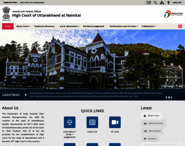 Highcourtofuttarakhand.gov.in thumbnail Highcourtofuttarakhand.gov.in thumbnail