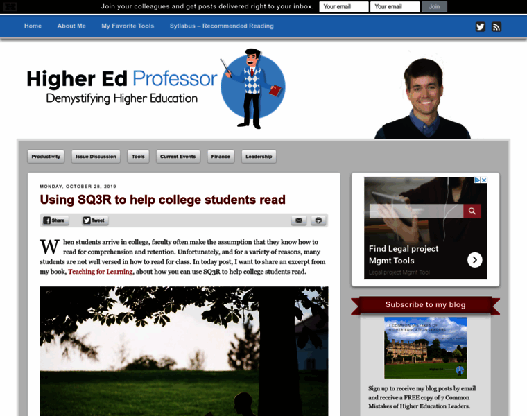 Higheredprofessor.com thumbnail