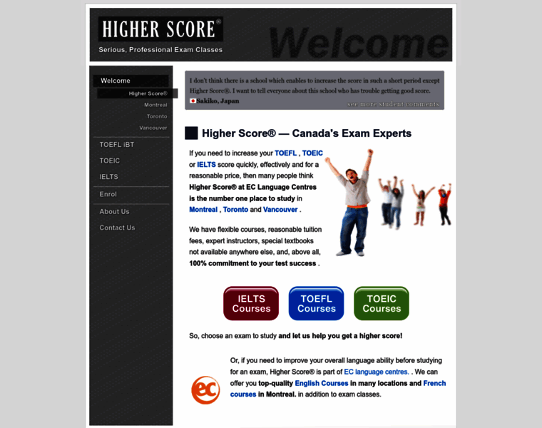 Higherscore.ca thumbnail