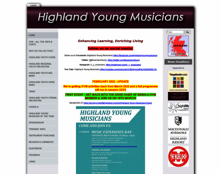Highland-young-musicians.com thumbnail