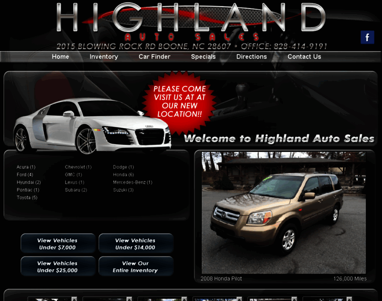 Highlandautosales.net thumbnail