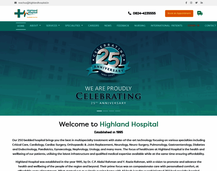 Highlandhospital.in thumbnail
