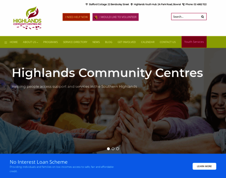 Highlandscommunity.org.au thumbnail