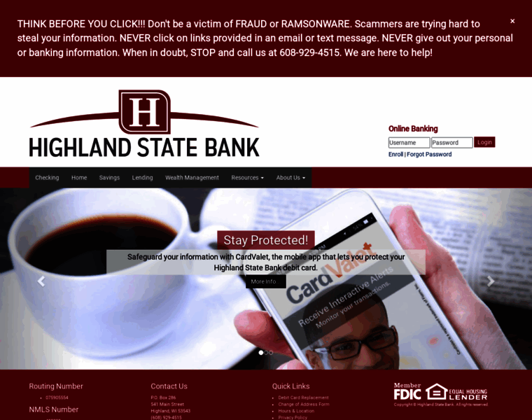 Highlandstatebank.net thumbnail