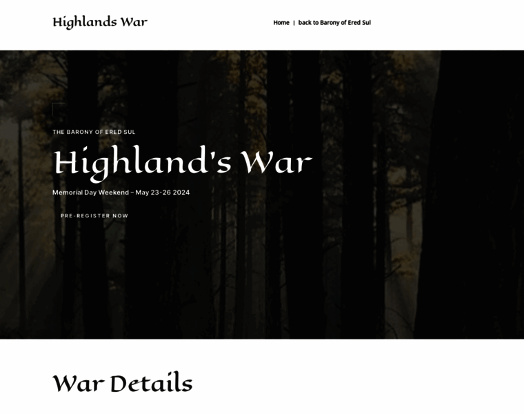 Highlandswar.org thumbnail
