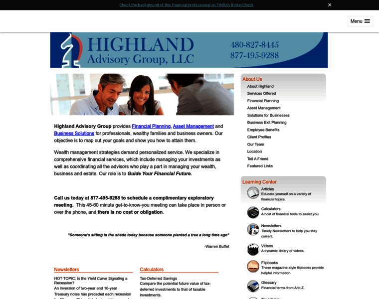 Highlandwealth.com thumbnail