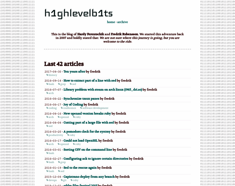 Highlevelbits.com thumbnail
