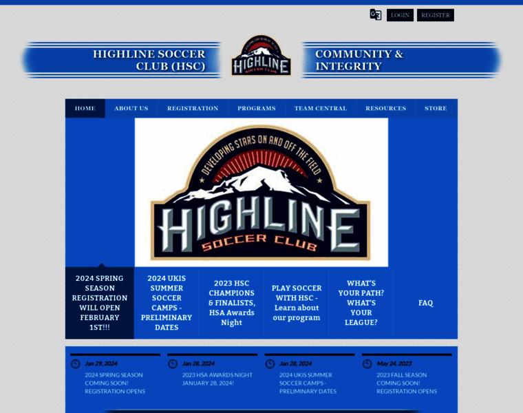 Highlinesoccerclub.com thumbnail