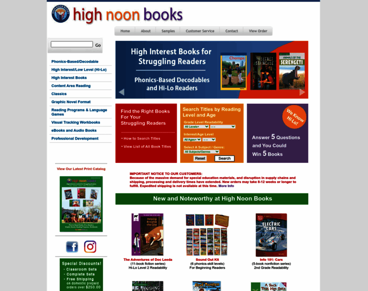 Highnoonbooks.com thumbnail