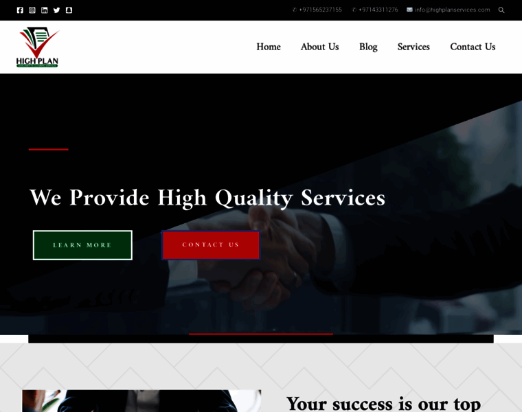 Highplanservices.com thumbnail