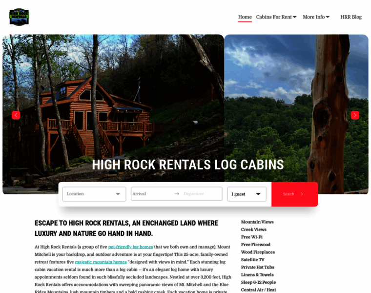 Highrockrentals.com thumbnail