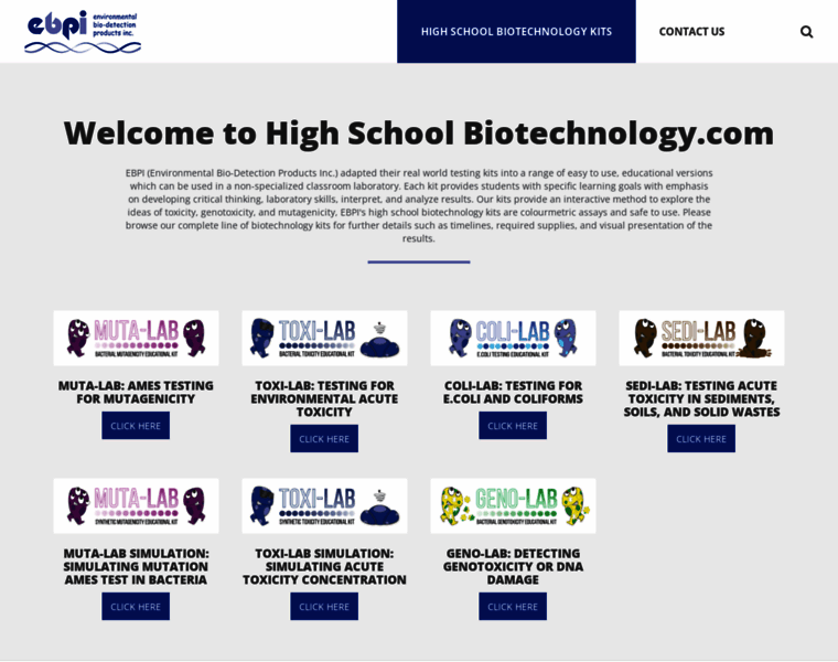 Highschoolbiotechnology.com thumbnail